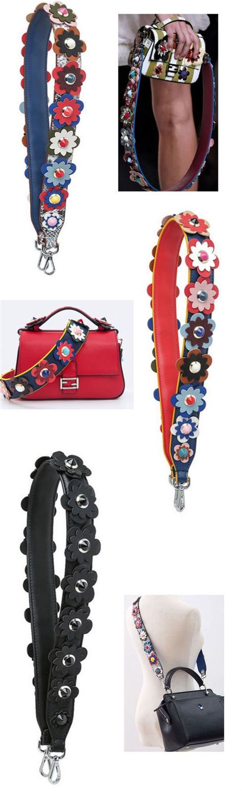 fendi flower strap price|replacement strap for Fendi bag.